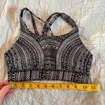 Lululemon 4/S Energy Sports Bra Geometric Black And White Padded EUC Photo 3