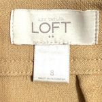 Loft (8) Button Pockets Detail A-Line Straight Skirt Back Slit Zipper Closure Photo 4