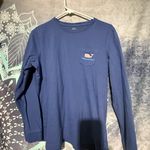 Vineyard Vines Blue Long Sleeve with Pink Whale golf cart Photo 0