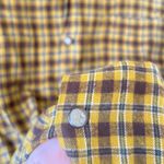 RE/DONE  Plaid Shirt in Gold Tan Photo 5