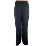 SO  Black High Rise Pleated Straight Leg Career Business Ankle Dress Pants Size M Photo 2