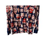 Hanna Andersson Navy Blue Gingerbread House Print Pajama Shirt Size Medium Photo 2