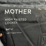 MOTHER High Waisted Looker Black Jean in Bad Cat Cheetah Print Skinny Size 25 Photo 9