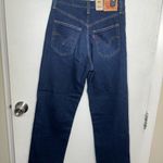 Levi's NWT Levi’s Ribcage Straight Ankle Button Fly Distressed Jeans 27x27” Dark Blue Photo 1