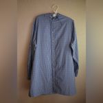 Suntect By Coolibar Women's Long Sleeve Beach Shirt Gingham Blue and White XL Photo 1