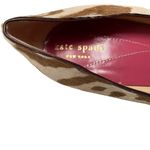 Kate Spade NY Cow Print Block Heel Pump Women’s 9 Calf Hair Italy Tan Brown Photo 4