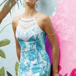 Lilly Pulitzer  Pearl Lace Shift Dress US 0 Resort Santorini Summer Spring‎ Photo 0
