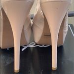 Qupid NUDE PATENT SLING BACK HEELS Photo 4