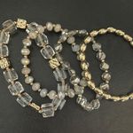 Badgley Mischka New bags new Mishka set of four stretch bracelets gold Silver Photo 1