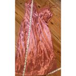 EXPRESS  Y2K Satin Slip Dress Sz 8 Metallic Pink Cocktail Strappy Sexy Date Fairy Photo 11