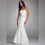 NWT Oleg Cassini taffeta mermaid gown in white size 8 wedding dress formal Photo 7