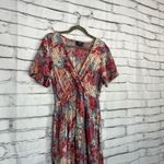 Angie Y2K  Floral Maxi Dress Vintage Women’s Medium Boho Short Sleeve Cottagecore Photo 1