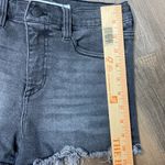 Celebrity Pink High Rise Waisted Charcoal Black Raw Hem Denim Jean Shorts 7/28 Photo 2