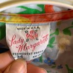 Vintage Floral Butterfly Collar Button Down Shirt Size 34 Yellow Photo 2