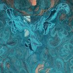 Victoria's Secret Vintage 1980s Gold Label  Green Lace Teddy Photo 1