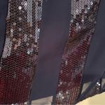 Essentials‎ By A.B.S Sequin Swing Dress Women's Medium Navy Whimsigoth 80s Fairy Blue Photo 5