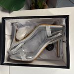 Windsor Shimmering Silver Strappy Heels Photo 4