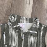 No Boundaries  Junior Green White Striped Shirt Dress V-Neck M (7-9) Photo 1