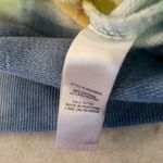 Jolie & Joy Size M Long Sleeve Crew Navy Blue Tie Dye Stripe Terry Sweatshirt Size M Photo 9