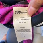 Diane Von Furstenberg  pink black high rise wide leg silk floral size 2 Photo 7