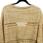 Free People  Coconut V-Neck‎ Open Knit Beachy Boho Sweater S Photo 7