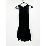 Ramy Brook Jerry Black Velvet Short Mini Dress Photo 2
