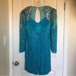 Black Tie made by He Ro Industries silk beaded dress Vtg NWT Holliday Size 14 Photo 10