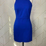 Halston Heritage Sleeveless Ponte Dress in Cobalt Blue Size US 2 Photo 4