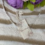 Hem & Thread NWT Boutique White and Tan Knit Top Photo 10