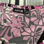 Apt. 9 Apt.‎ 9 Floral Midi Dress size XL Purple Pink Black Flower Pattern Fit & Flare Photo 3