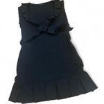 Endless Rose Black pleated ruffle dress detail x Photo 0