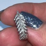 Quarter Carat Diamond Feather Earrings and Necklace set Photo 9