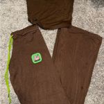 Omighty Aloha Tube Top & Flare Pants Set Brown Photo 2