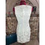 Westbound dress bodycon cream satin square neck 1990s Photo 3