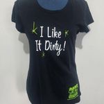 I Like It Dirty Martini Scoop Neck T Shirt Blue Size XL Photo 0