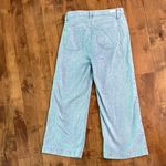 Paige  Genesee Crop Wide Leg Light Blue Jeans, Sz 28 Photo 3