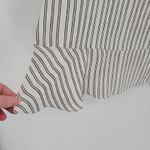 Loft Striped Blouse Career Office Business Casual Professional Ruffle Size XS Photo 5