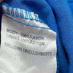 Princess Polly Women's Blue White Floral V-Neck Mini Dress size 6 Photo 7