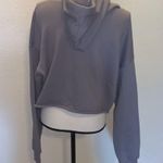 Bella Canvas  grey photographer cropped hooded sweatshirt Photo 3