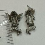 JJ Jonette removable cherub silver tone earrings Photo 7
