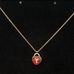 Heart Locket Initial Necklace Photo 1