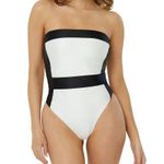 PQ X Haleyy Baylee Haley Belted One Piece in Milano Medium Womens Swimsuit White Photo 10