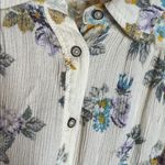 Free People  HOLD ON TO ME FLORAL LONG SLEEVE BLOUSE IVORY COMBO SIZE SMALL Photo 11
