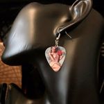 Boutique Pinup Girl Guitar Pick Earrings Photo 3