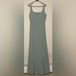 Birdy Grey  Alex Crepe Dress in Sage Size Large NWT Square Neckline Sleeveless Photo 13