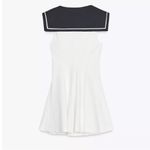 ZARA NWT Sailor Collar Dress, Navy and White Size Small Photo 11