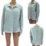 Universal Threads Universal Thread Light Wash Denim Utility Jean Jacket Womens Large Photo 1