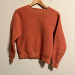 Everlane ReNew Fleece Raglan Sweatshirt Coral Orange- Size Small Photo 3