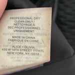 Alice + Olivia Black Textured Gathered Skirt Dress Zip Back Size 8 Photo 5