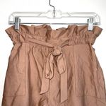 EXPRESS NWOT Taupe High Rise Belted Paper Bag Shorts Photo 2